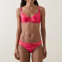 Melia Leaf Patterned Bikini Bottoms