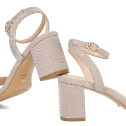 Melini T-Bar Wide Fit High Heeled Sandals