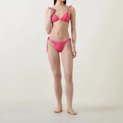 Mesh Effect Side-Tie Bikini Briefs