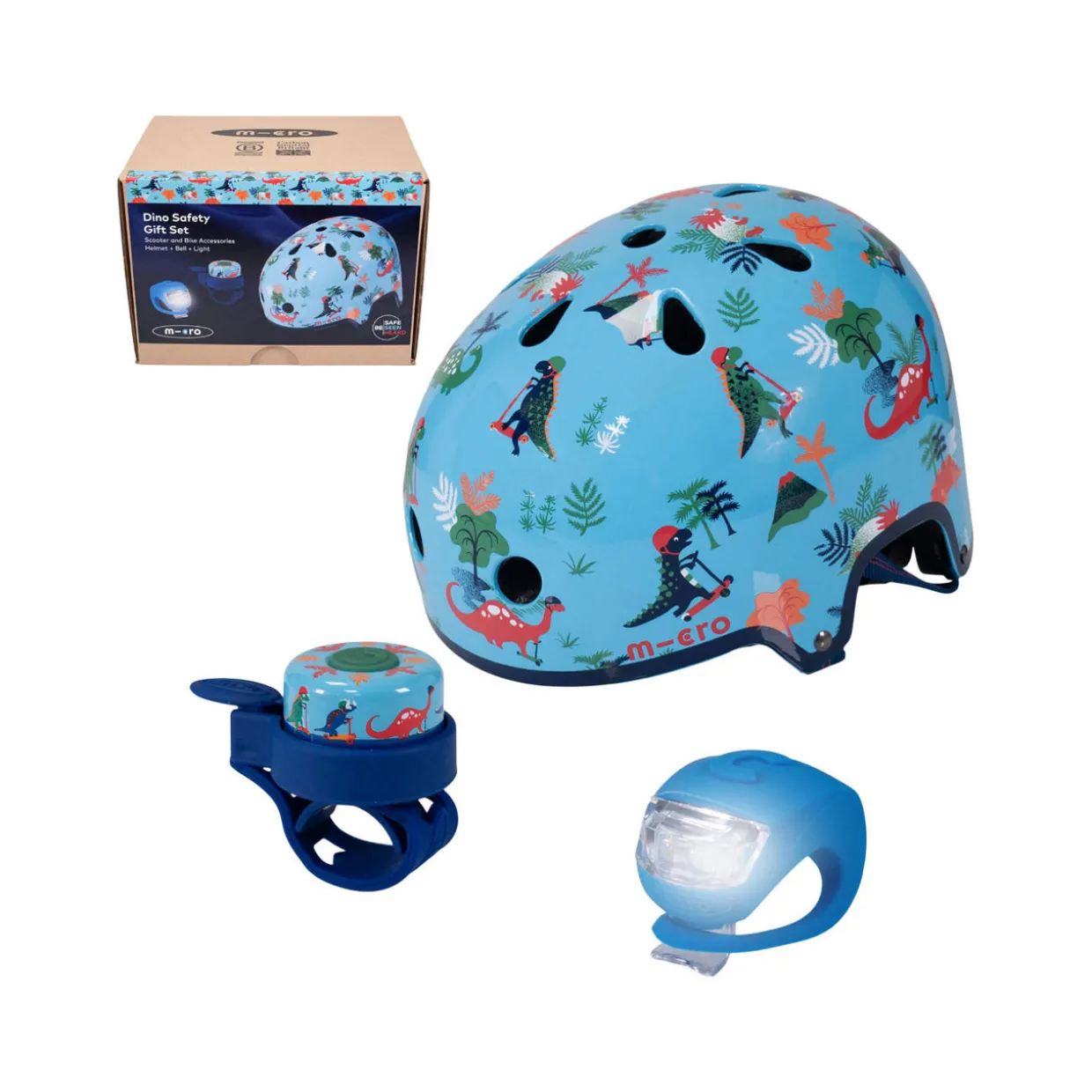 Micro Dino Three-Piece Safety Gift Set