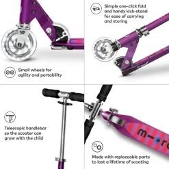 Micro LED Sprite Scooter