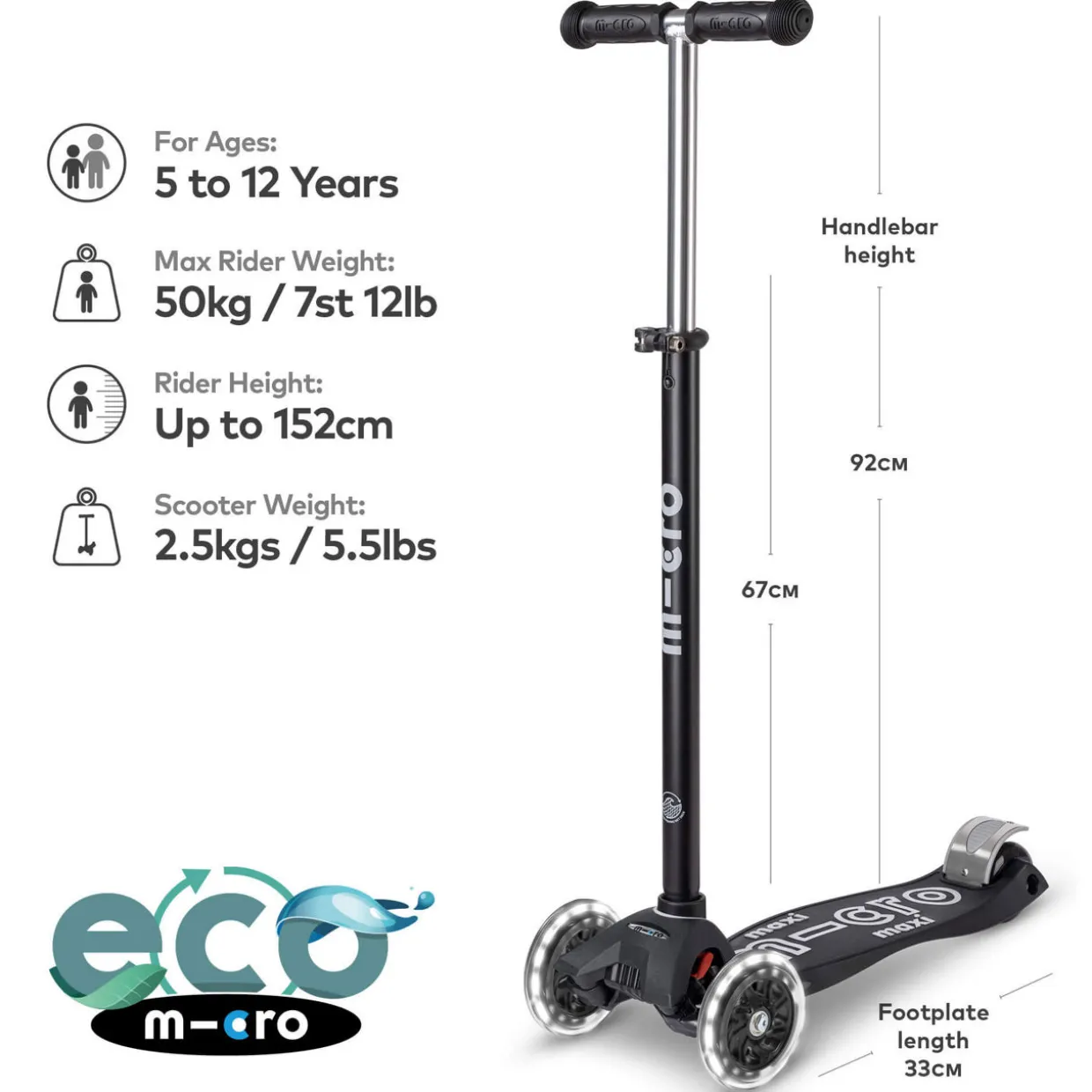 Micro Maxi Eco LED Scooter