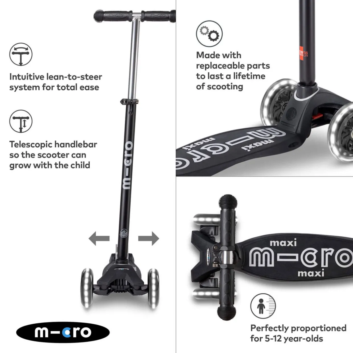 Micro Maxi Eco LED Scooter