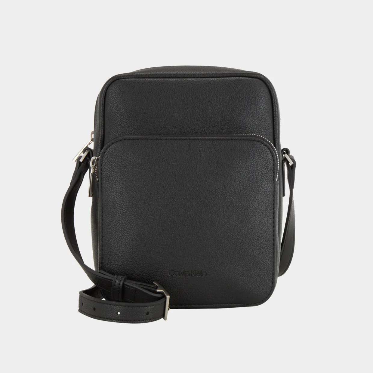 Micro Pebble Logo Messenger Bag