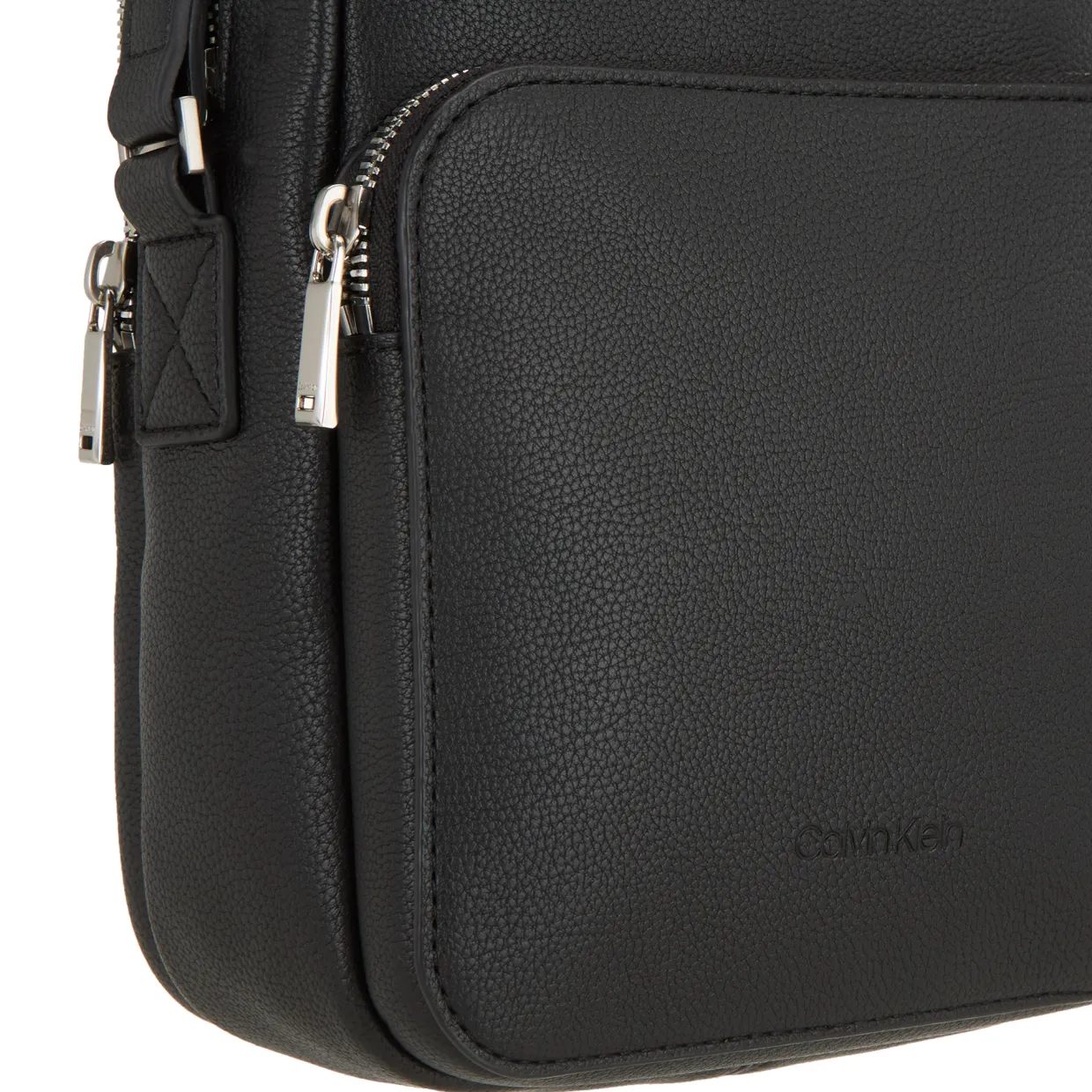 Micro Pebble Logo Messenger Bag
