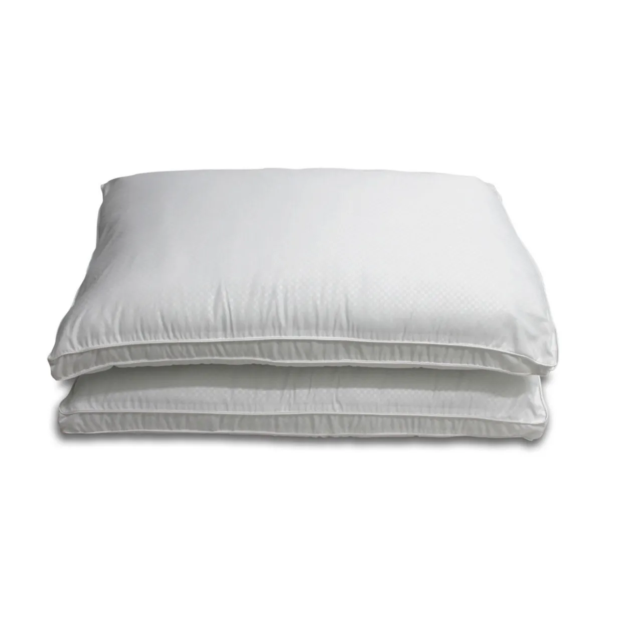 Microfibre Embossed Check Walled Pillow Pair
