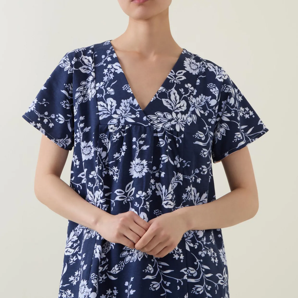 Midnight Fern Fleece Night Dress