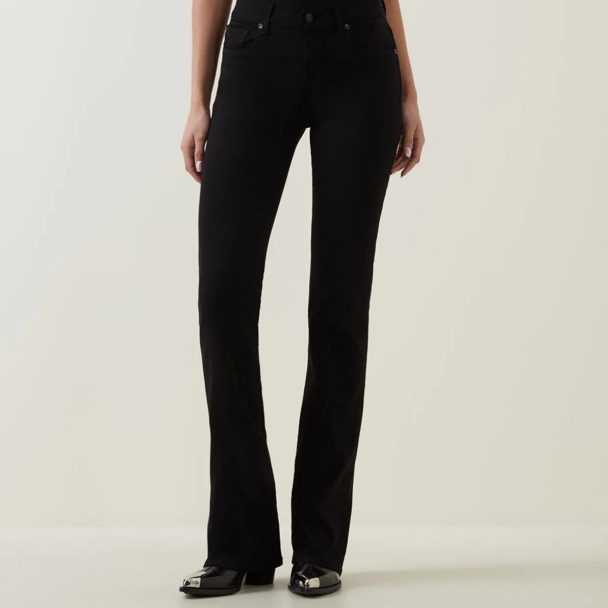 Mid-Rise Bootcut Jeans
