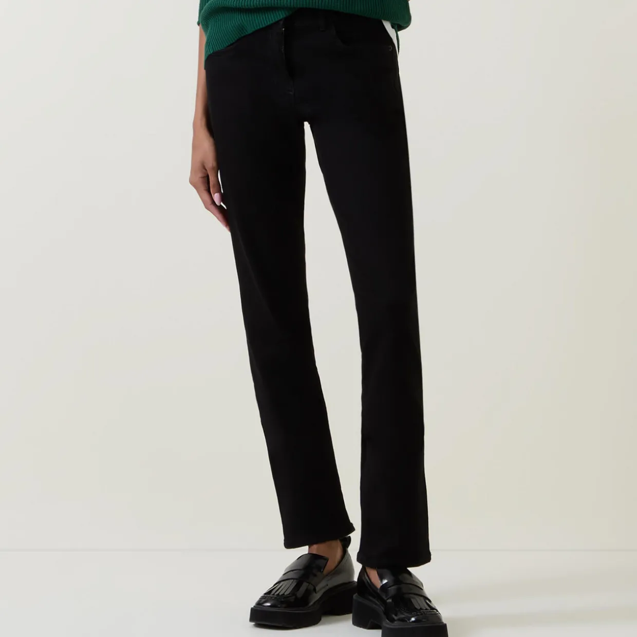 Mid-Rise Slim Leg Jeans