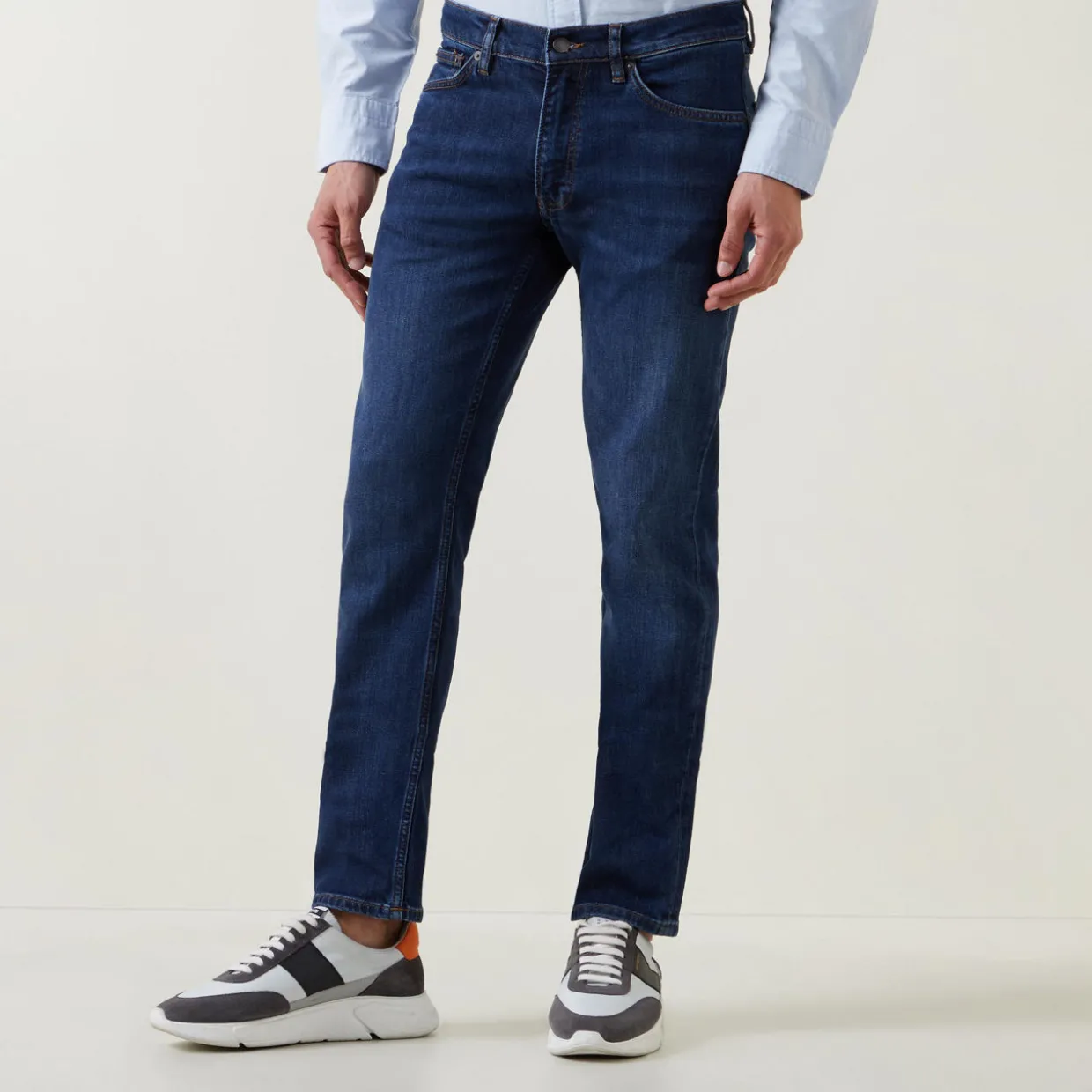 Mid-Rise Slim-Fit Jeans