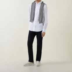 Mid-Rise Straight Leg Jeans