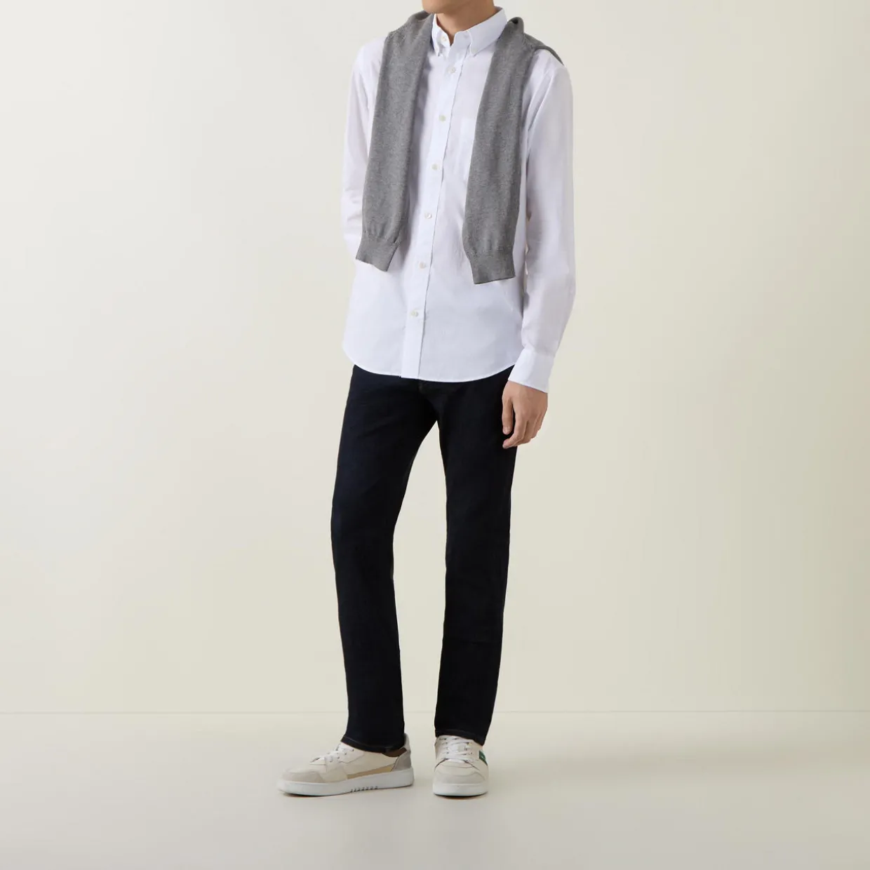 Mid-Rise Straight Leg Jeans