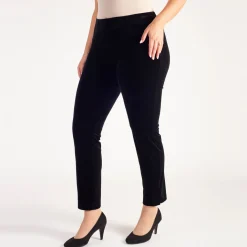 Mid-Rise Straight Leg Trousers