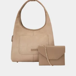 Milano Faux Suede Shoulder Bag
