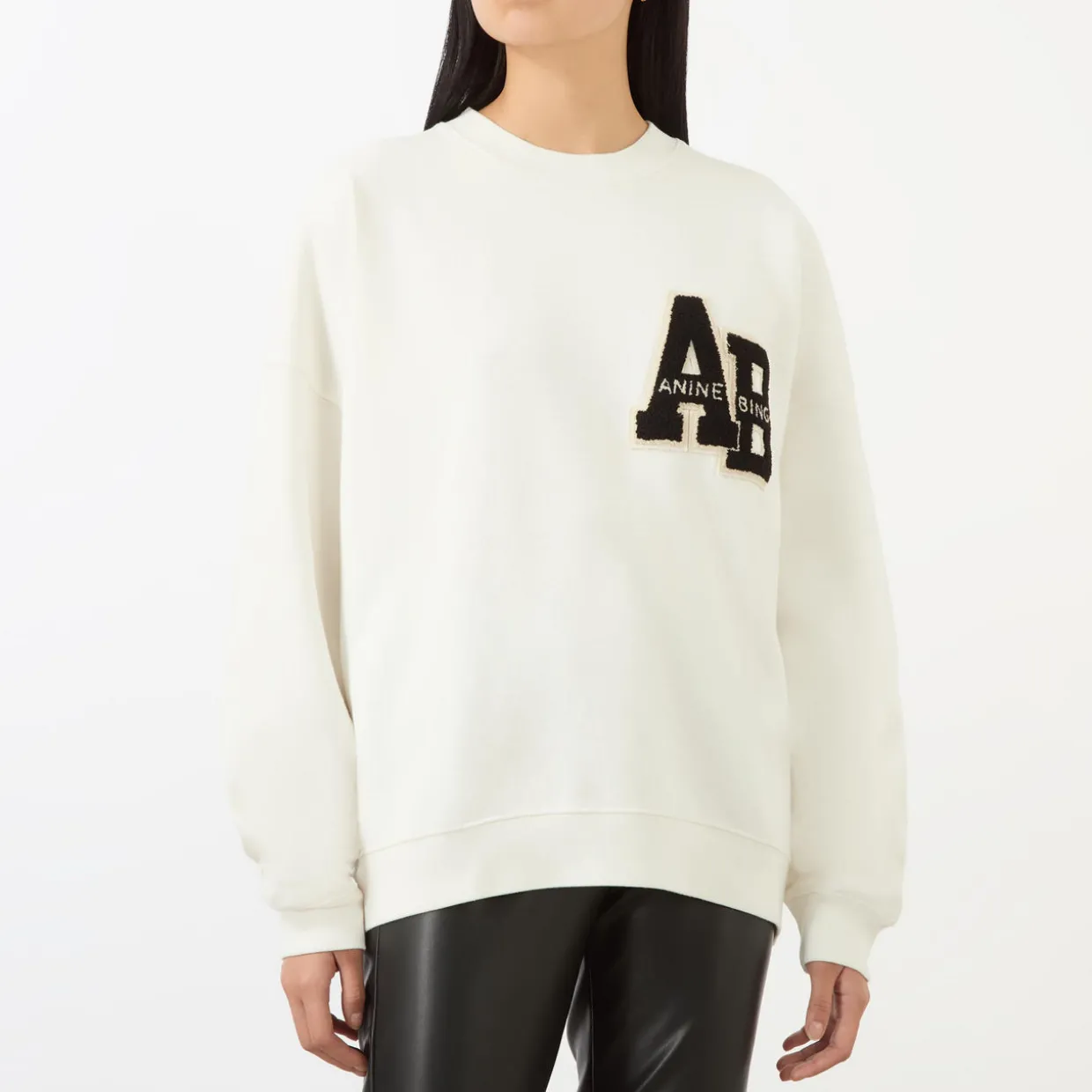 Miles Letterman Oversized Sweatshirt