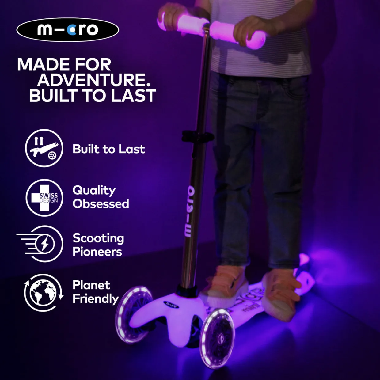 Mini Deluxe Glow Scooter