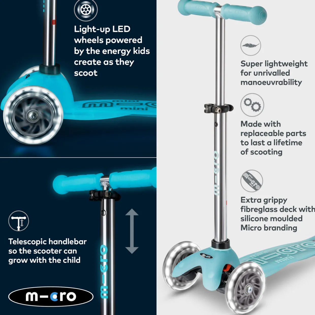 Mini Deluxe Glow Scooter