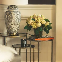 Mirror Top Nest of Tables Three-Piece Set