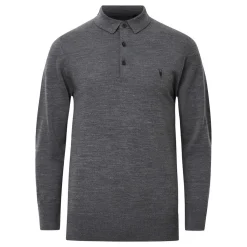 Mode Merino Wool Logo Polo Sweater