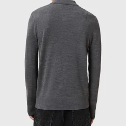 Mode Merino Wool Logo Polo Sweater