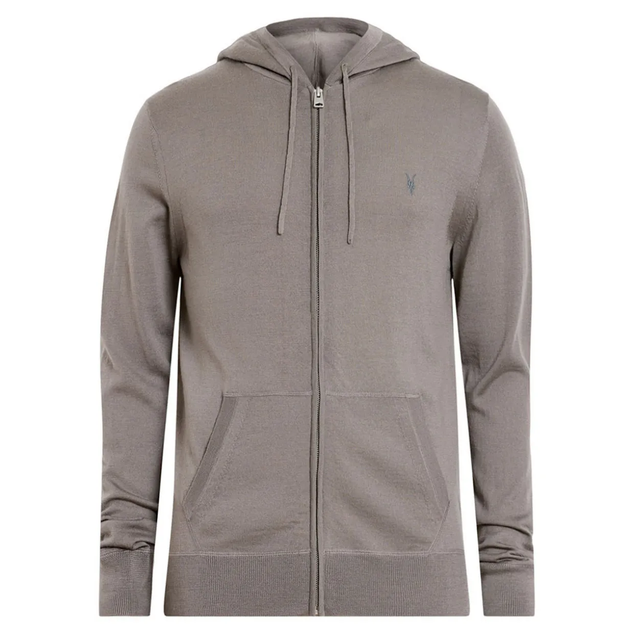 Mode Ramskull Zip Drawstring Hoodie