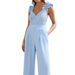 Moira Ruffle Wide Leg Jumpsuit