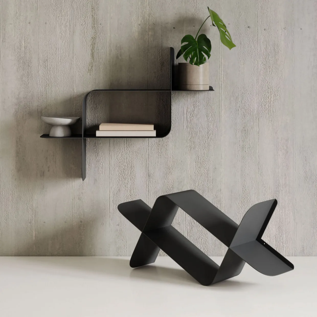 Montage Metal Shelves Set of Two