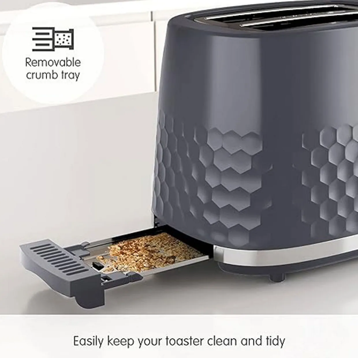 Morphy Richards Hive 2 Slice Toaster Grey