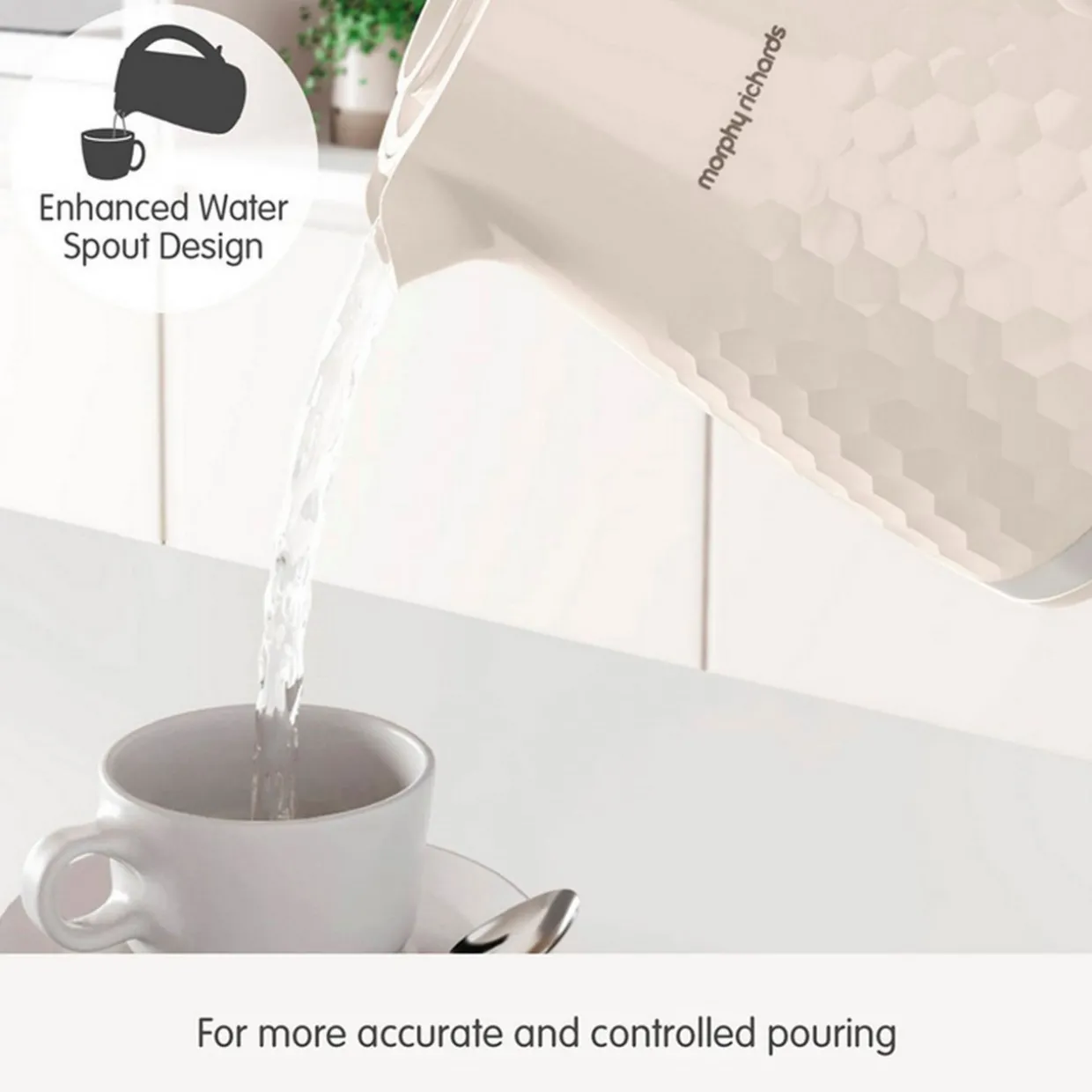 Morphy Richards Hive Jug Kettle 1.5 Cream