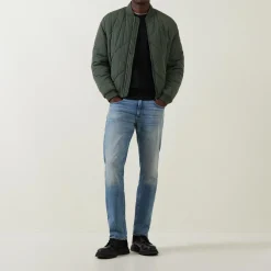 Mosa Mid-Rise Straight Leg Jeans