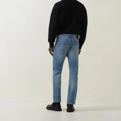 Mosa Mid-Rise Straight Leg Jeans