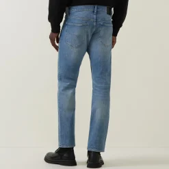 Mosa Mid-Rise Straight Leg Jeans