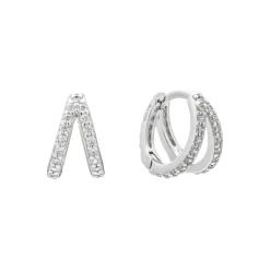 Mosaic Huggie Earrings
