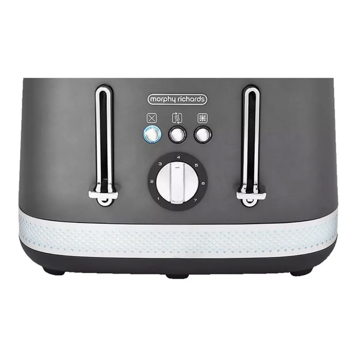 MR Illumination Matt Steel 4 Slice Toaster