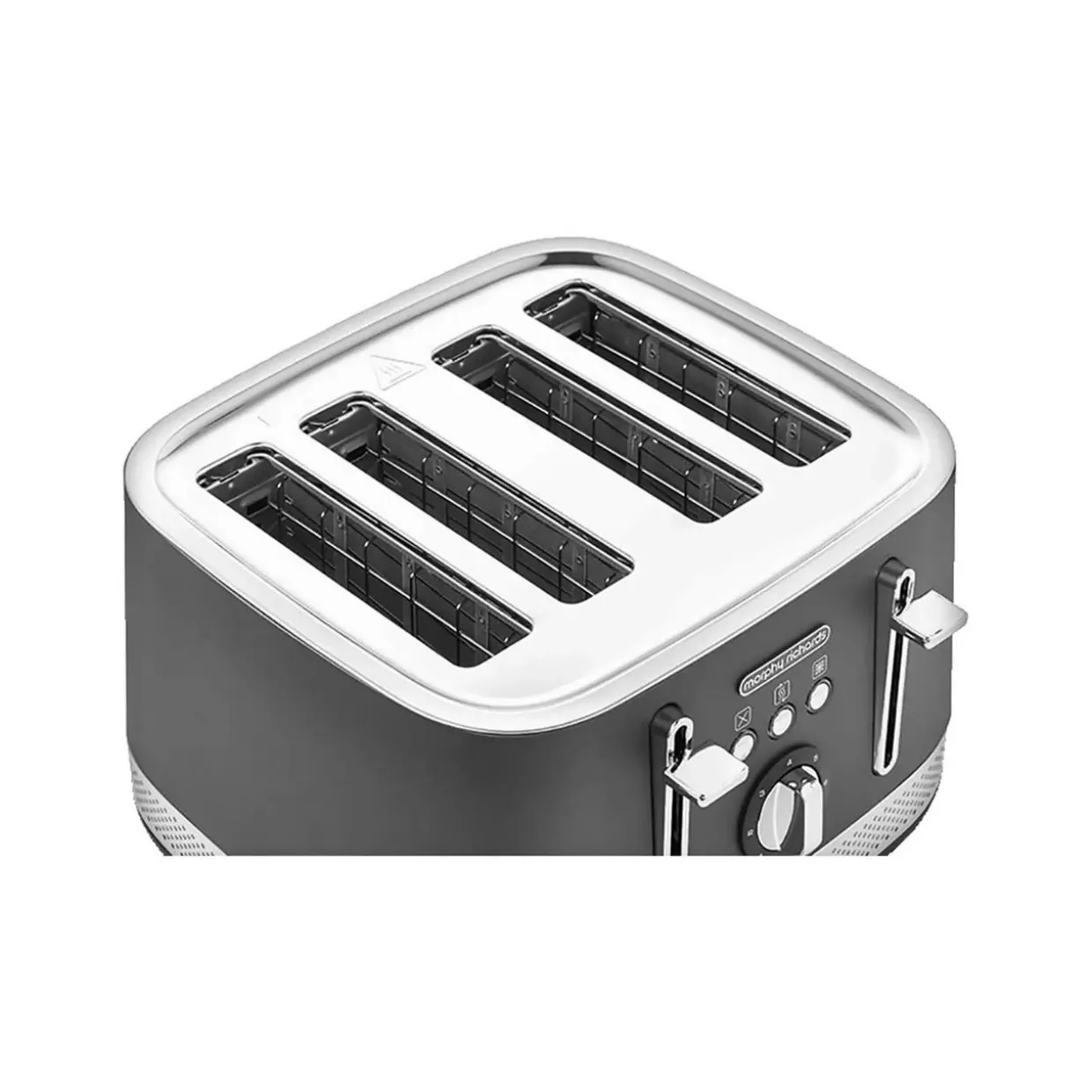 MR Illumination Matt Steel 4 Slice Toaster