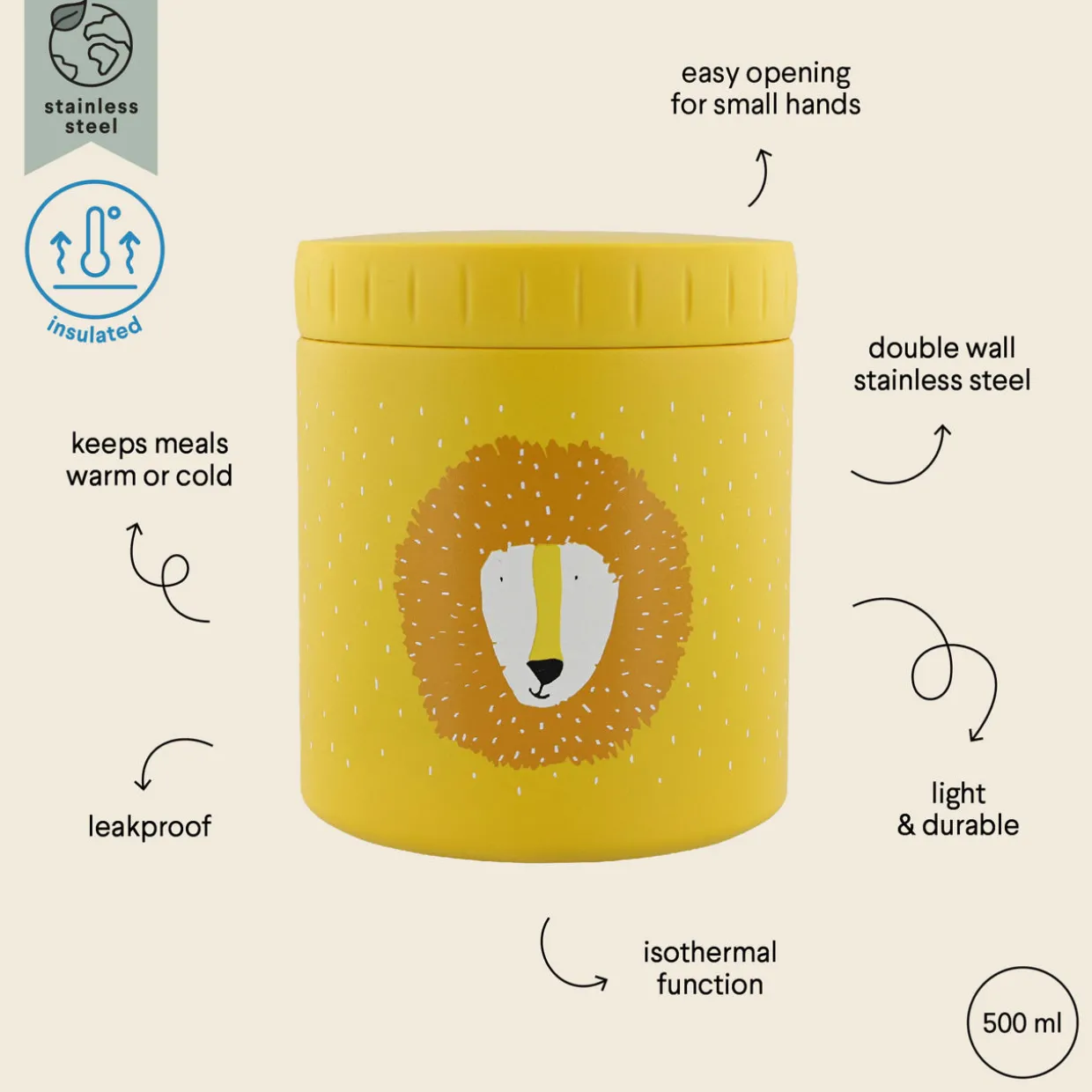 Mr. Lion Insulated Lunch Pot 500ml