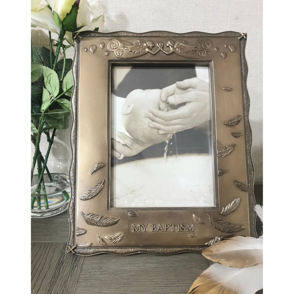 My Baptism Bronze Photo Frame 5 x 7in