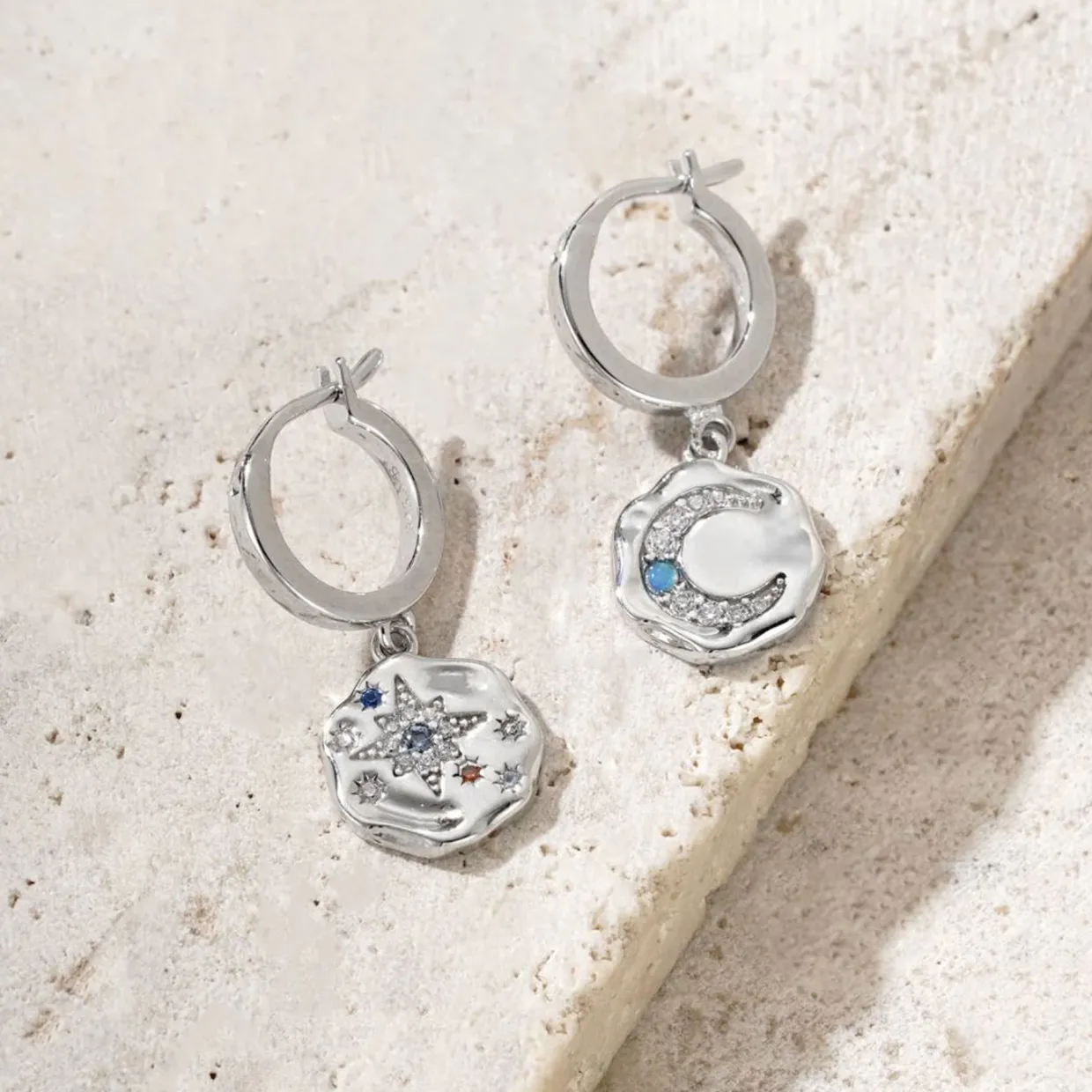 My Sun, Moon & Stars Drop Earrings