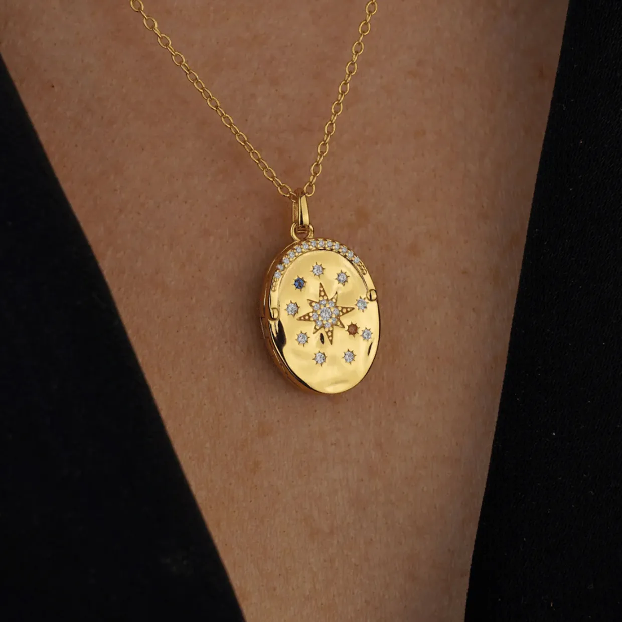My Sun, Moon & Stars Locket Necklace
