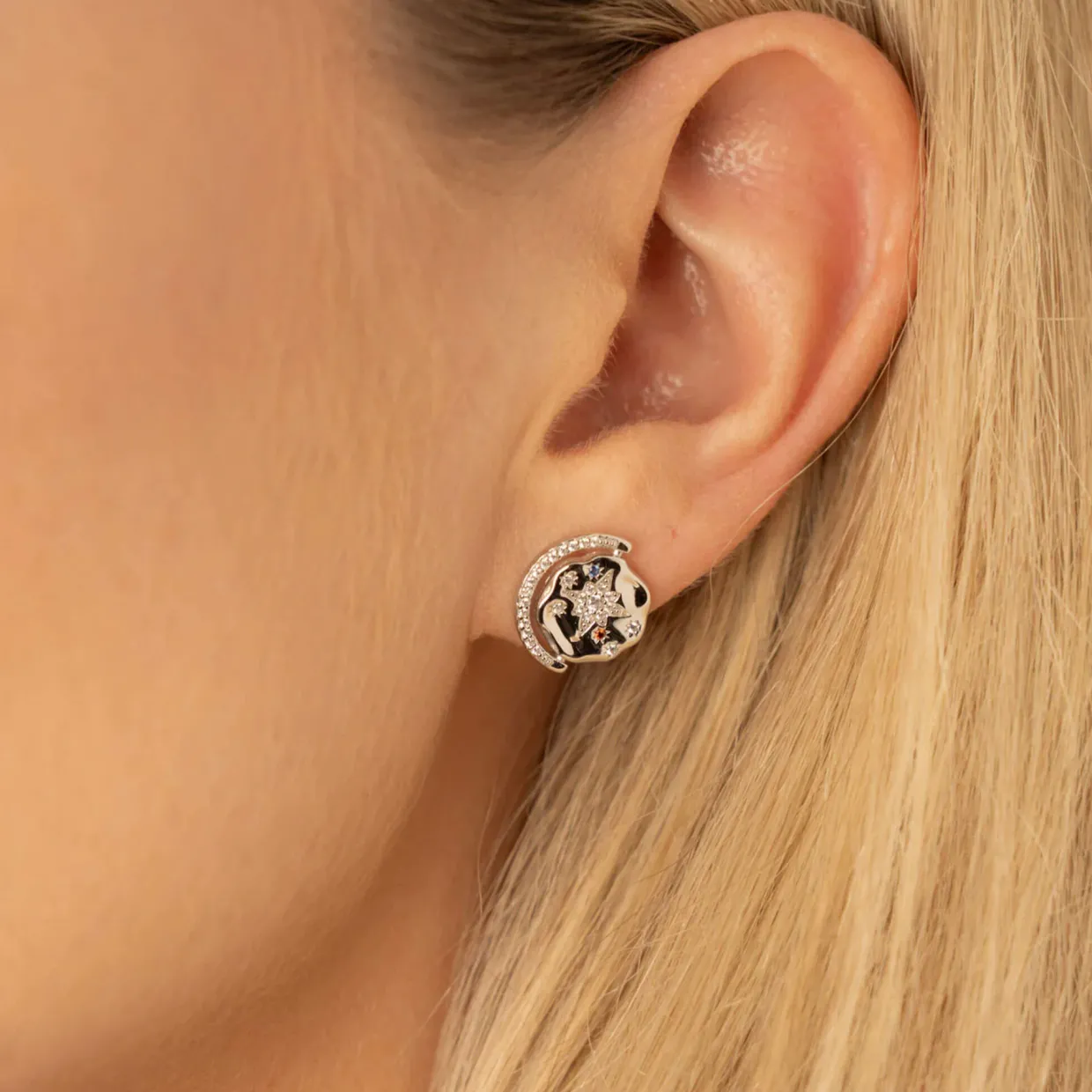 My Sun, Moon & Stars Stud Earrings