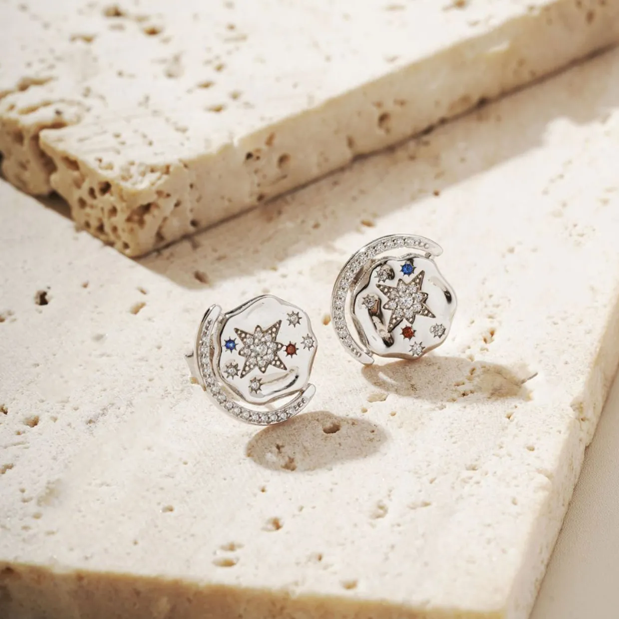 My Sun, Moon & Stars Stud Earrings