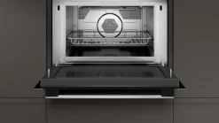 N50 60 Cm Stainless Steel Built-in Compact Oven With Microwave Function