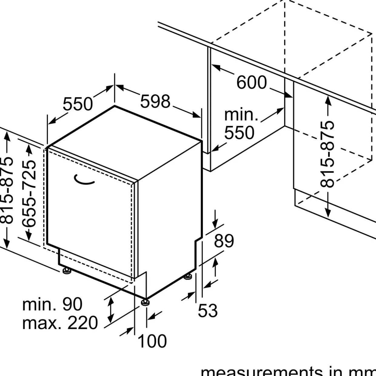 N 30, Fully-Integrated Dishwasher, 60cm