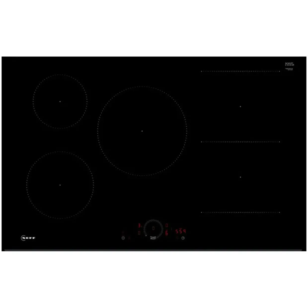 N70 Induction Hob 80cm Black