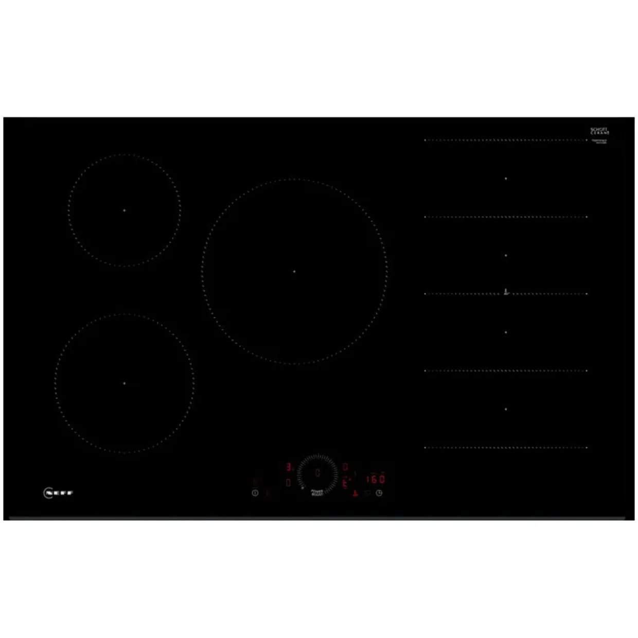 N70 Induction Hob 80cm Black