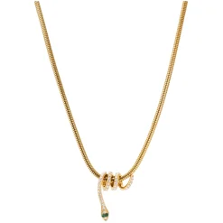 Nathair NÃmhe Snake Necklace Gold