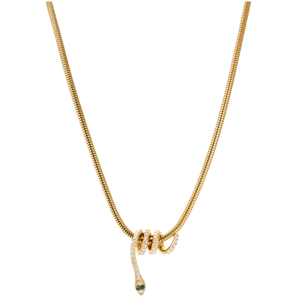 Nathair Nímhe Snake Necklace Gold