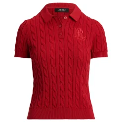 Natrissa Cable Knit Polo Shirt