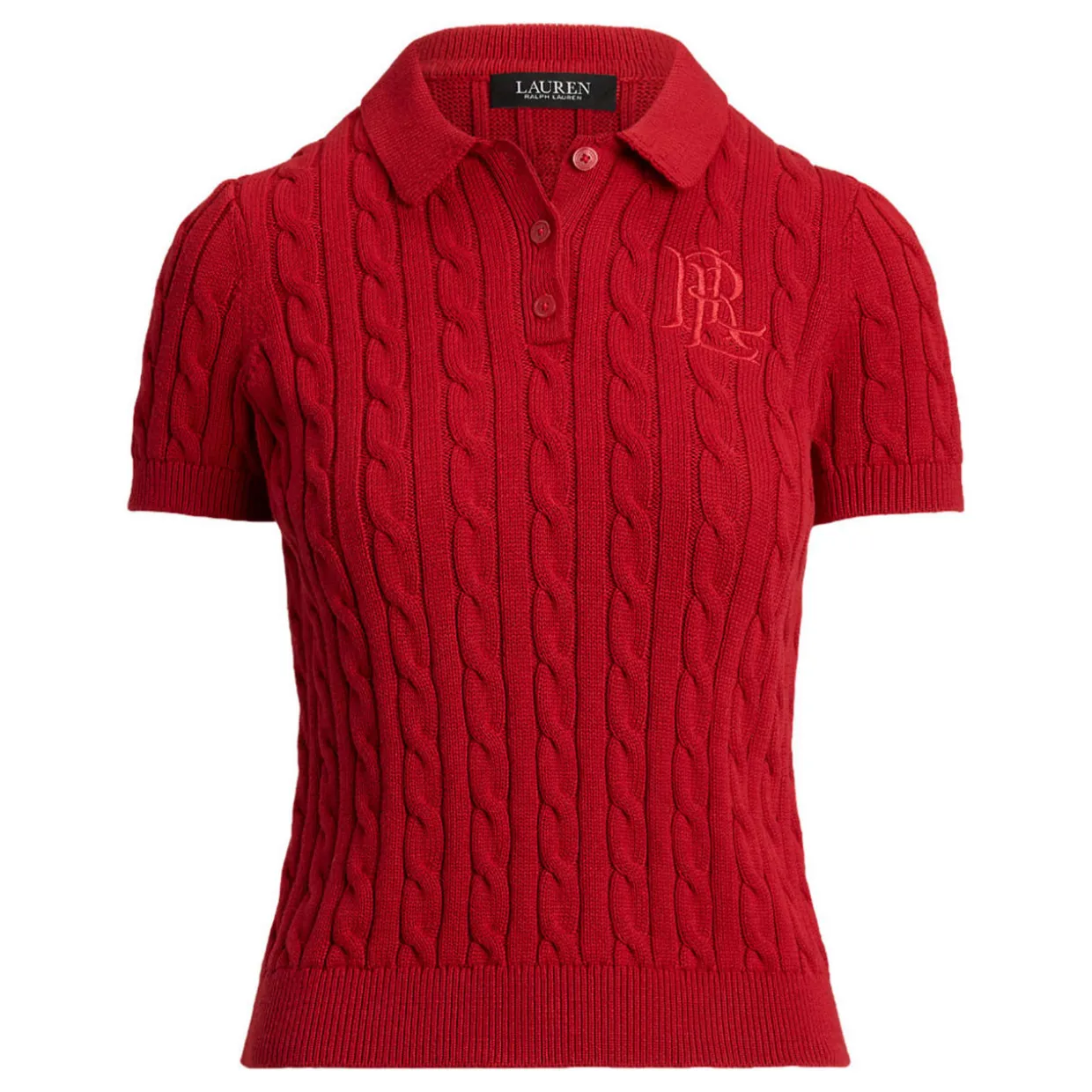 Natrissa Cable Knit Polo Shirt