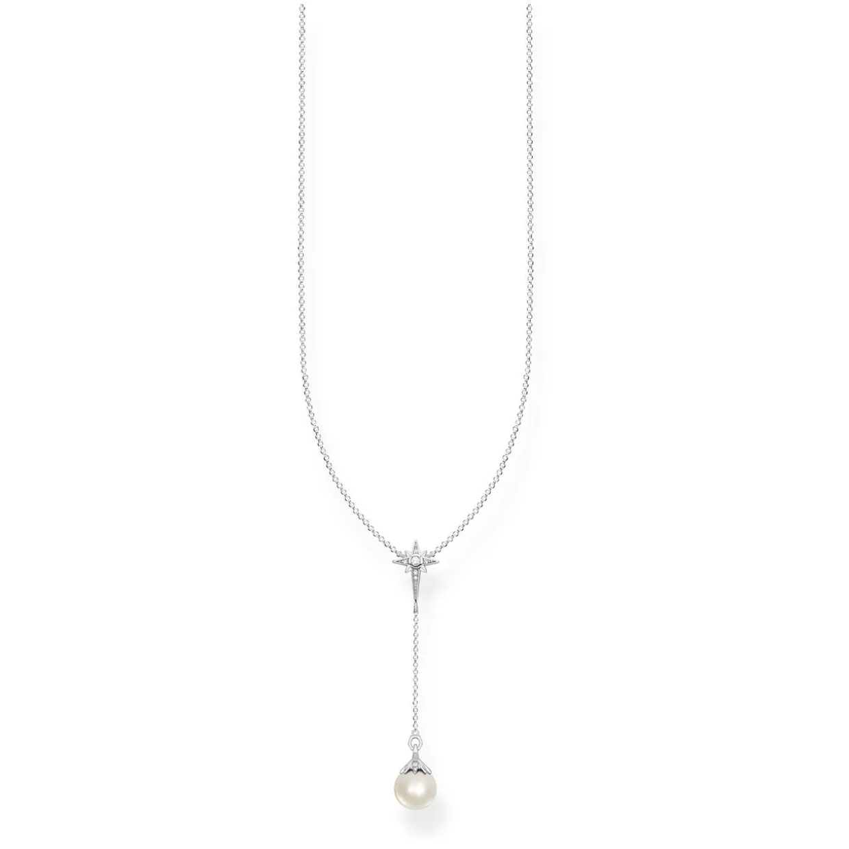 Necklace Pearl Star Silver